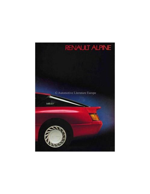 1985 ALPINE GT V6 BROCHURE DUITS, Livres, Autos | Brochures & Magazines, Enlèvement ou Envoi