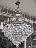 Lustre - Laiton moulé - Luminaires en cristal antiques, Antiek en Kunst, Antiek | Verlichting