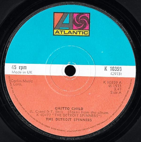 Spinners - Ghetto Child, CD & DVD, Vinyles | Pop, Envoi