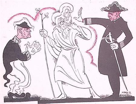 Spotprent over de verduidelijking van Deckers (lijst optie), Antiek en Kunst, Kunst | Litho's en Zeefdrukken, Verzenden