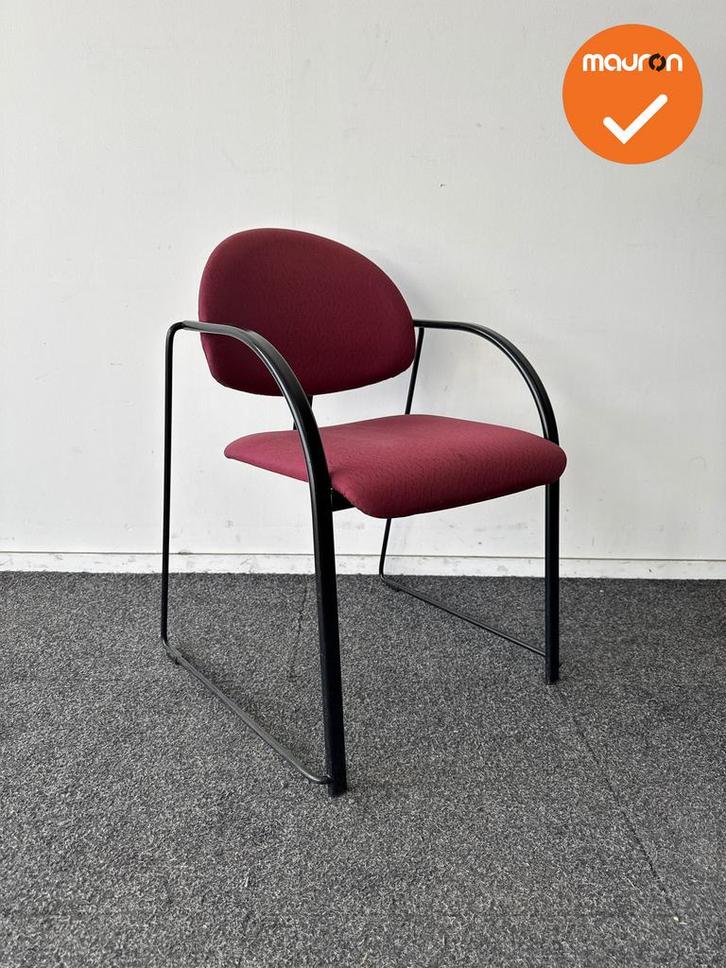 Vergaderstoel - Van der Sluis - Bordeaux rood, Articles professionnels, Aménagement de Bureau & Magasin | Mobilier de bureau & Aménagement