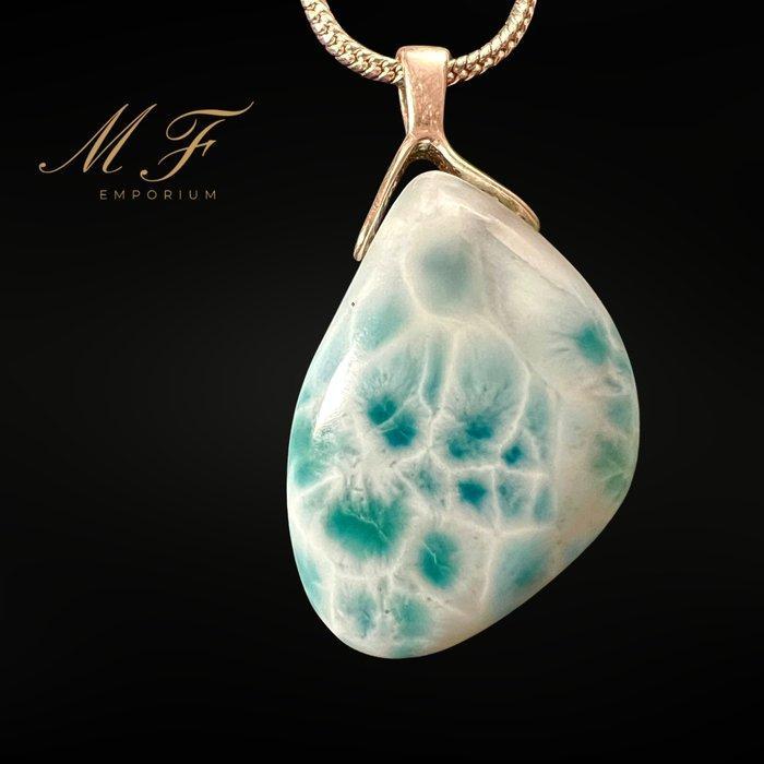 Premium - Hanger van Larimar van de hoogste kwaliteit -, Collections, Minéraux & Fossiles