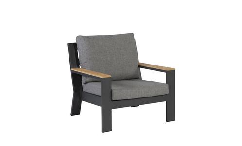 Exotan Valerie loungestoel antraciet |, Jardin & Terrasse, Ensembles de jardin