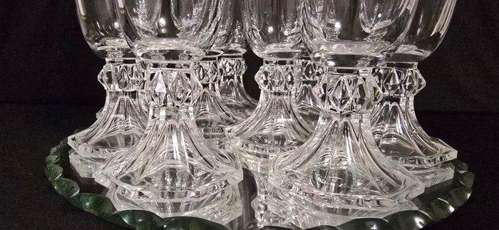 Val Saint Lambert - Drinkservies - Yale - Kristal - 9, Antiquités & Art, Antiquités | Meubles | Tables