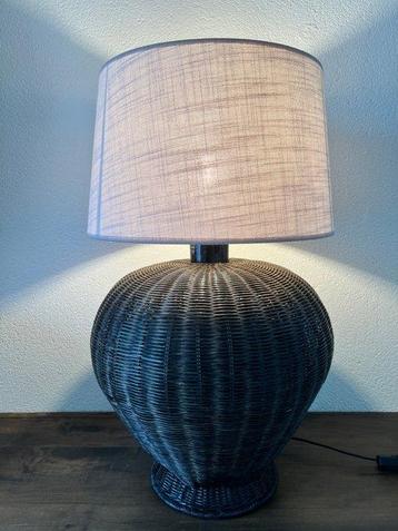Lampe de table - Lampe de table en rotin XXL - Rotin