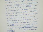 Jean Cocteau - Scène de ménage - Poème autographe - 1953, Nieuw