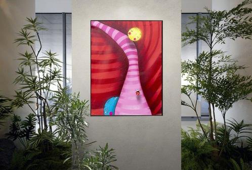 UTOPIA XX - Bubbles and ladybird geometric B04, Antiek en Kunst, Kunst | Schilderijen | Modern