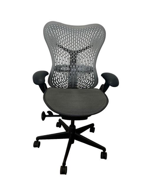 Refurbished Herman Miller Mirra Full Option - ZGAN, Huis en Inrichting, Bureaustoelen, Bureaustoel, Zwart, Zo goed als nieuw, Ergonomisch