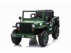 Jeep Army, Willys Jeep 12 volt elektrische kinderauto met 4, Kinderen en Baby's, Ophalen of Verzenden, Nieuw