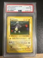 Pokémon - 1 Graded card - Magnemite 1st edition grey stamp -