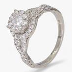 Ring - 14 karaat Witgoud, 1,05 ct diamanten - 0,25 ct, Handtassen en Accessoires