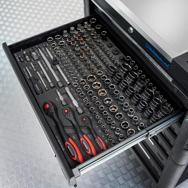 Smoos 158-delige drievoudige dopsleutelset  Softmodule -, Doe-het-zelf en Bouw, Gereedschap | Handgereedschap, Ophalen of Verzenden