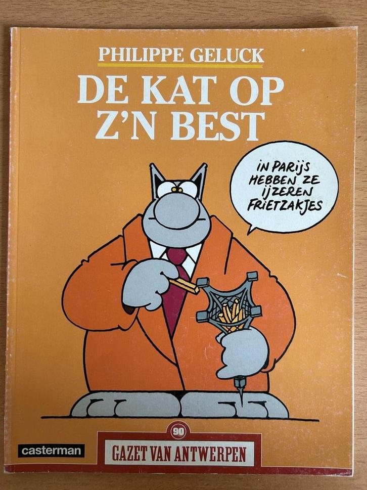 De Kat - Gazet van Antwerpen 9789071762802 P. Geluck, Boeken, Stripverhalen, Gelezen, Verzenden