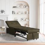 vidaXL Uitschuifbare Sofa Bed 3-in-1 Donkergrijs Faux Suède, Verzenden, Nieuw