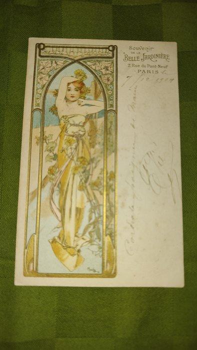 Fantasie, Alphonse Mucha-Eveil du Matin - Ansichtkaart -, Collections, Cartes postales | Étranger