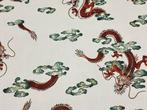 Celestial Dragon: katoenen bekledingsstof met een