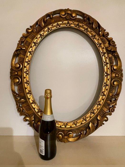 Lijst - Grote gesneden en vergulde Venetiaanse venetiaanse, Antiek en Kunst, Antiek | Overige Antiek