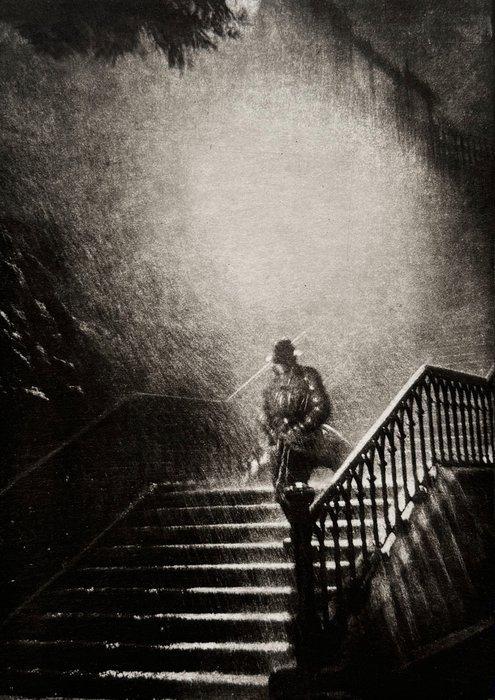 René-Jacques (1908-2003) - LHomme de la nuit, Paris, 1939, Antiek en Kunst, Kunst | Schilderijen | Modern