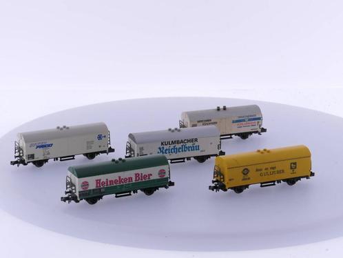 Schaal N Fleischmann 8320, 8321, 8323, 8325 en 8326 Koelw..., Hobby en Vrije tijd, Modeltreinen | N-Spoor, Overige typen, Gebruikt