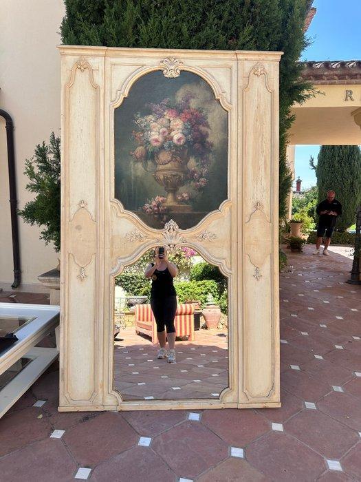 Spiegel - Hout - grote Trumeau spiegel, Antiek en Kunst, Curiosa en Brocante