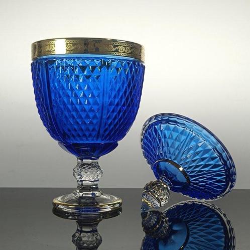Secoloventesimo - Koekjesdoos - 24 kt goud - Koningsblauwe, Antiek en Kunst, Curiosa en Brocante
