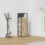 vidaXL Brandhoutrek 25x25x80 cm koudgewalst staal, Verzenden