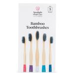 Spotlight Oral Care Bamboo toothbrushes 5 pack, Nieuw, Verzenden