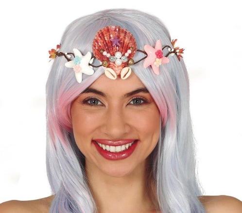 Tiara Schelp, Hobby en Vrije tijd, Feestartikelen, Nieuw, Verzenden