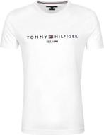 Tommy Hilfiger Logo T-shirt Wit maat Maat 52/54 (L) Heren, Kleding | Heren, T-shirts, Maat 52/54 (L), Verzenden, Wit, Tommy Hilfiger