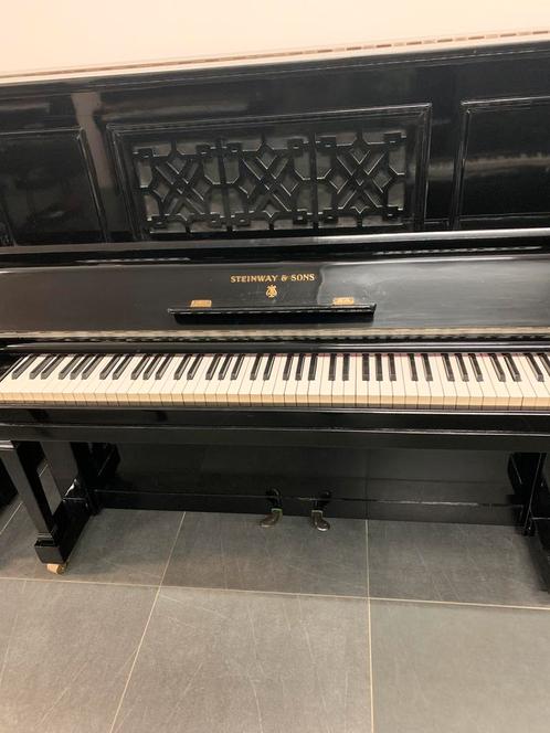 Steinway & Sons 132 cm uit 1919, Muziek en Instrumenten, Piano's, Piano, Zwart, Gebruikt, Verzenden
