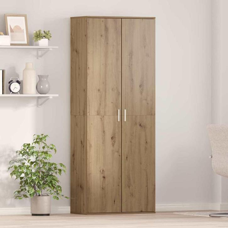 vidaXL Highboard artisanaal eikenkleurig 70 x 35 x 180 cm, Huis en Inrichting, Kasten | Overige, Nieuw, Verzenden