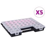 vidaXL Assortimentsdozen 5 st met verdelers 385x283x50 mm, Doe-het-zelf en Bouw, Verzenden, Nieuw