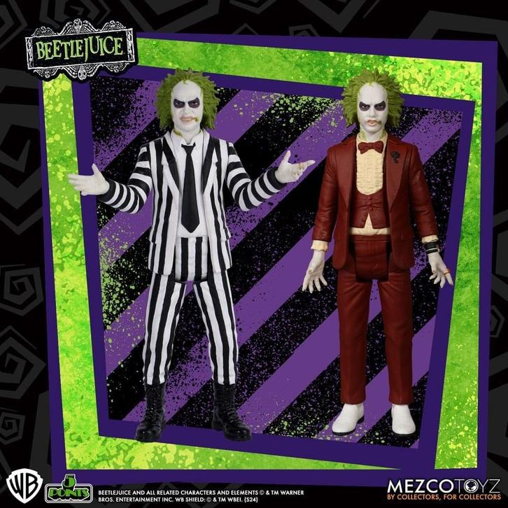 Beetlejuice 5 Points Action Figure Set Beetlejuice 10 cm, Verzamelen, Film en Tv, Ophalen of Verzenden