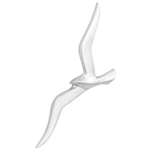 vidaXL Meeuw 2 pcs Zilver Aluminium, Antiek en Kunst, Kunst | Beelden en Houtsnijwerken, Verzenden
