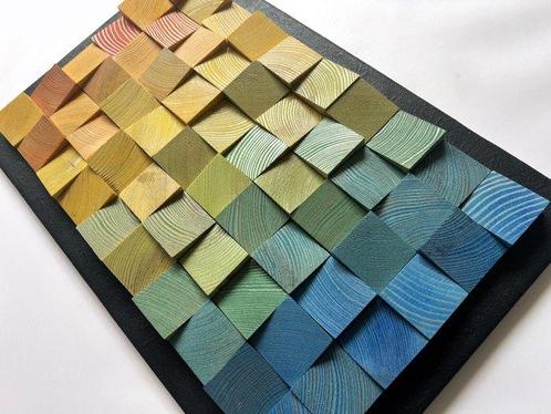Modern Mozaïek - WoodbyLukas Lukasz Kacprzuk - 2020+ -, Antiek en Kunst, Kunst | Designobjecten