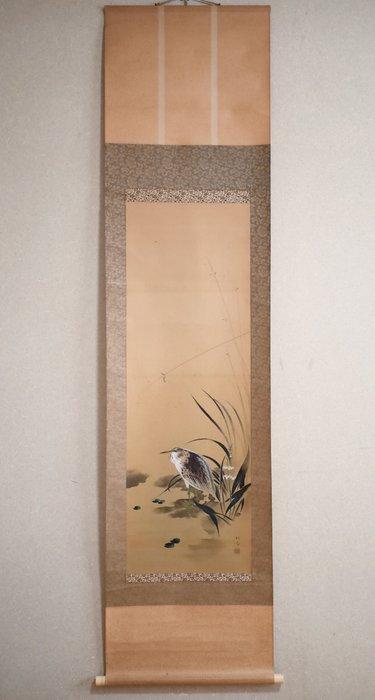 Waterside BirdHeron - hanging scroll - “Nukui Shinsui, Antiek en Kunst, Antiek | Overige Antiek