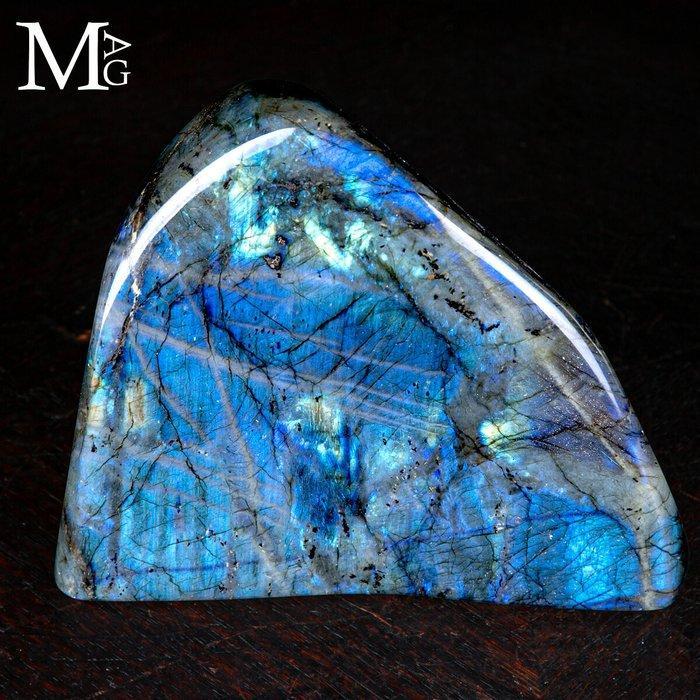 Topkwaliteit labradoriet vrije vorm - goud/blauw licht -, Verzamelen, Mineralen en Fossielen