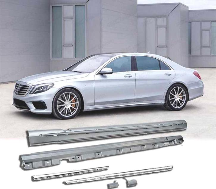 BAS DE CAISSE MERCEDES CLASSE S W222 13-18 AMG S63 CHROMÉ, Auto-onderdelen, Carrosserie, Verzenden
