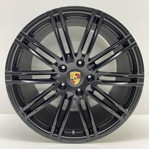 Porsche Macan ORIGINELE 21 Turbo III zwart (GTS) met banden, Auto-onderdelen, Banden en Velgen, 21 inch, Zomerbanden, 295 mm, Personenwagen