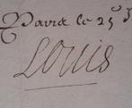 Louis XIV Roi de France - Lettre signée (secrétaire ?) sur