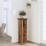 vidaXL Plantenstandaard 33x33x100 cm bewerkt hout oud, Tuin en Terras, Verzenden, Nieuw