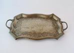 Dienblad - Arts & Crafts gehammeld tinnen cocktailplateau -, Antiek en Kunst