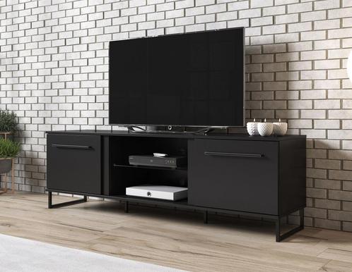 TV-Meubel Saturn mat Zwart 170x54x42 cm, Maison & Meubles, Armoires | Mobilier de télévision, Envoi