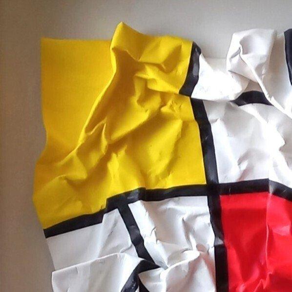 Mivillage - Mondriaan 3D - Nr KB 1, Antiek en Kunst, Kunst | Schilderijen | Modern