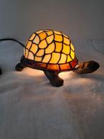 Lamp - Glas-in-lood - Lantaarn schildpad, Antiek en Kunst