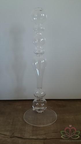 Glas Vaas Kandelaar 30 cm, Hobby en Vrije tijd, Knutselen, Nieuw
