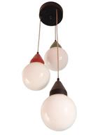 Lamp - Glas, Metaal, Messing