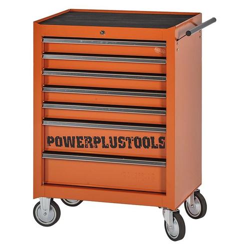 Gereedschapswagen oranje 7 laden leeg met quick lock, Bricolage & Construction, Boîtes à outils, Enlèvement ou Envoi