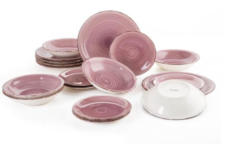 2dekans | Serviesset Quid Vita Peoni – 18-delig – Keramiek –, Huis en Inrichting, Keuken | Servies, Ophalen of Verzenden