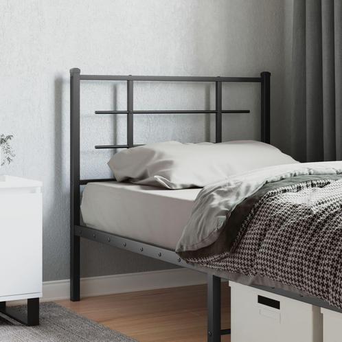 vidaXL Tête de lit métal noir 100 cm, Maison & Meubles, Chambre à coucher | Lits, Neuf, Envoi